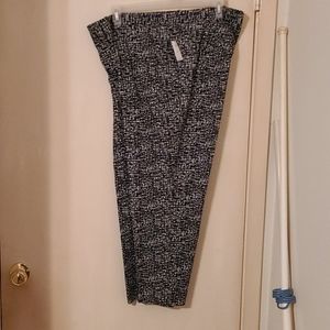 Black and white pants